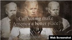 麦迪安报告提供的“投票是否能让美国变得更好”视频图像。