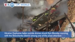 VOA60 World - Russia Attacks Ukrainian Capital with Waves of Drones, Killing 4 