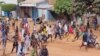 People walk as they protest in Moundou, Chad, Oct. 20, 2022, in this photo obtained from social media.