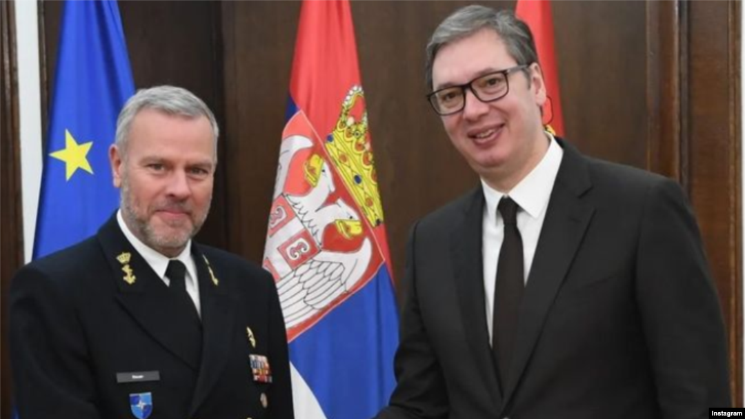 Predsedavajući Vojnog komiteta NATO-a i predsednik Srbije (Instagram)