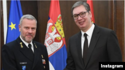 Predsedavajući Vojnog komiteta NATO-a i predsednik Srbije (Instagram)