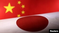 中国与日本国旗图示