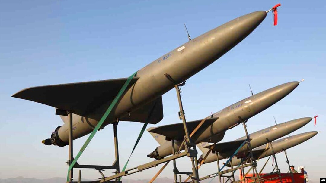 FILE - In this photo released by the Iranian army on Aug. 24, 2022, drones are prepared for launch during a drone drill in Iran.