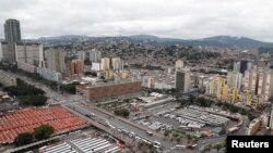 Imagen aérea de la terminal de autobuses Nuevo Circo, ubicada en el centro de Caracas, capital de Venezuela, país azotado por las inclemencias del tiempo de la última temporada, el 12 de septiembre de 2022.