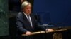 El secretario general de las Naciones Unidas, Antonio Guterres, habla en la Asamblea General de las Naciones Unidas en Nueva York, EEUU, el 15 de septiembre de 2022.