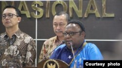 Perwakilan Dewan Perwakilan Rakyat Papua John NR Gobai. (Foto: Komnas HAM)