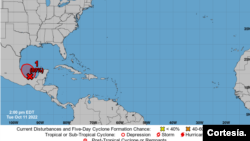 Perturbación en el Golfo de México podría convertirse en una depresión tropical e incluso en tormenta tropical. NHC