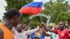 Manifestation de soutien au capitaine Traoré à Ouagadougou