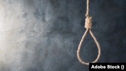 FILE: Illustration of a mangman's noose against a wall background. Taken Oct. 18, 2022.