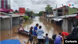 Imagen del municipio de El Rama, ubicado en el Caribe Sur de Nicaragua, tras el paso del huracán Julia en octubre de 2022. [Foto: Cortesía]