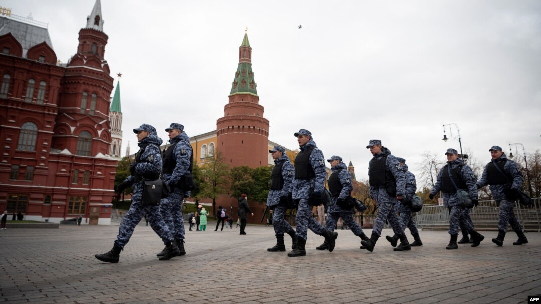 Pripadnici ruske nacionalne garde, Moskva, 20. oktobar 2022.