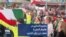 زنجیره انسانی در هانوفر آلمان با شعار «زن زندگی آزادی»