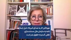 مهرانگیز کار به صدای آمریکا: دلیل ارسال نامه به سازمان ملل مستندسازی نقض گسترده حقوق بشر است