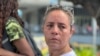 Adelaida Herrera, madre de Bleider Lever, de 17 años. El joven fue detenido al salir de la casa de su novia, en Caracas, el 31 de julio. Es acusado de terrorismo e incitación al odio.