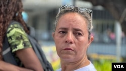 Adelaida Herrera, madre de Bleider Lever, de 17 años. El joven fue detenido al salir de la casa de su novia, en Caracas, el 31 de julio. Es acusado de terrorismo e incitación al odio.