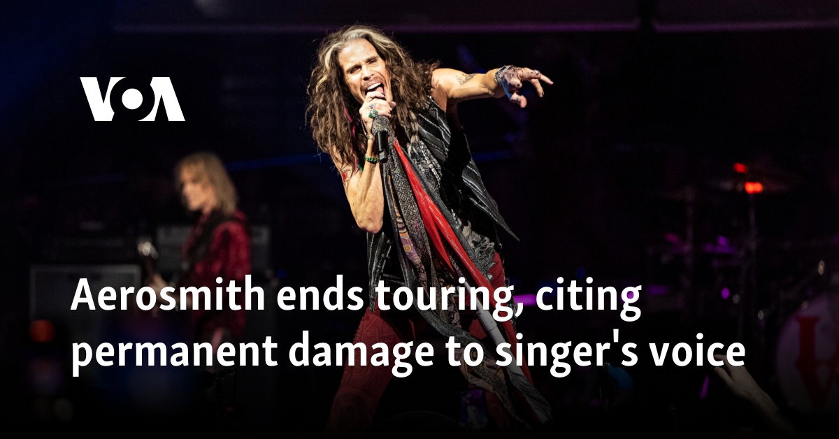 Aerosmith ends touring, citing permanent damage to singer’s voice