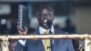 FILE - Incoming Kenyan Deputy President Rigathi Gachagua takes the oath of office at the Moi International Sports Center Kasarani in Nairobi, Kenya, Sept. 13, 2022.