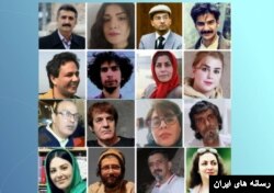 تصویری از شاعران، مترجمان و نویسندگان ایرانی بازداشت شده در جریان اعتراضات اخیر ایران