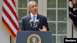 El presidente hace el anuncio del acuerdo con Irán desde la Casa Blanca.