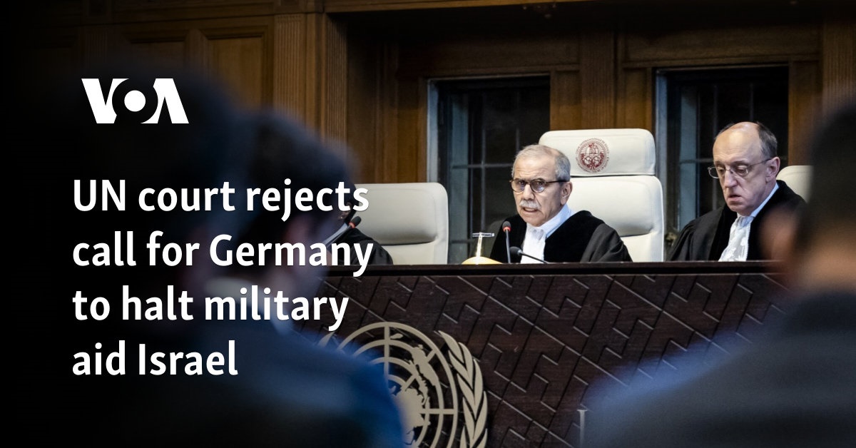 Top UN court refuses request for Germany to halt military aid to Israel