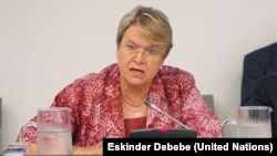 UNMISS head Ellen Margrethe Loej is one of the U.N. officials who dismissed the report that appeared in a Kenyan newspaper, saying the U.N. is drafting a plan to place South Sudan under U.N. trusteeship. 