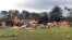 Scenes of devastation are visible in all directions along Lamar County Road 35940, west of State Highway 271, after a massive tornado hit the area, causing extensive damage and destroying an unknown number of homes, Nov. 4, 2022 in Powderly, Texas. 