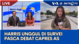 Laporan VOA untuk Metro TV: Harris Pimpin Survei Nasional pasca Debat 