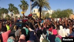 Manifestation du samedi 6 avril 2019 à Khartoum.