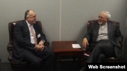 Azərbaycan xarici işlər naziri Elmar Məmmədyarov Nyu-Yorkda iranlı həmkarı Məhəmməd Cavad Zəriflə görüşüb.