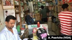 Sampad Yadav, the owner of a shop carrying electrical goods in a market in Gurugram near New Delhi, says people are drawn to Chinese products such as LED lights because they are more competitively priced. 