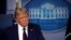 President Donald Trump listens to a question during a briefing with reporters in the James Brady Press Briefing Room of the White House, Tuesday, Aug. 4, 2020, in Washington.(AP Photo/Alex Brandon)