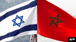 Bandeiras de Israel e Marrocos