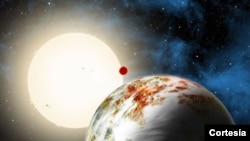 El Kepler-10c en primer plano según esta ilustración de David A. Aguilar, del CFA.