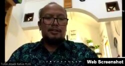 Ketua Pengurus Harian Yayasan Lembaga Konsumen Indonesia (YLKI), Tulus Abadi dalam sebuah Webinar (Foto: screenshot)