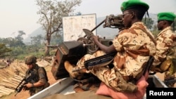 Des soldats tchadiens en Centrafrique, 9 janvier 2014.