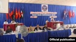 တိုင်းရင်းသားလက်နက်ကိုင်ခေါင်းဆောင်များ၏ လောခီးလာမှာ ကျင်းပနေတဲ့ ထိပ်သီးအစည်းအဝေးကျင်းမြင်ကွင်း။ (ဓာတ်ပုံ- ကရင်အမျိုးသားမီဒီယာ)