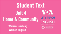 Women Teaching Women English Unit 4 Reading: Library in a Box