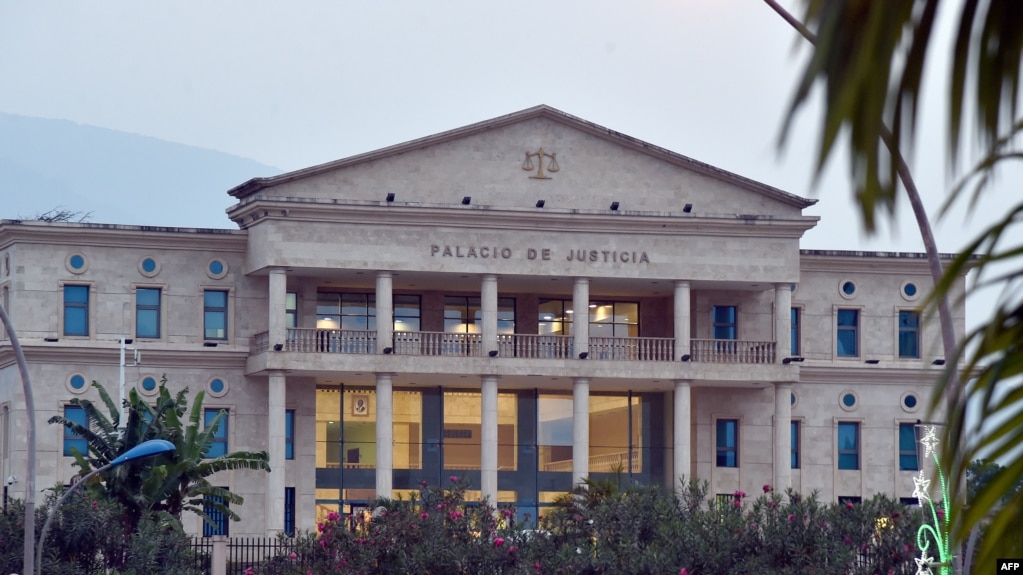  Le palais de justice du nouveau quartier administratif de Malabo II, à Malabo, Guinée équatoriale, 25 janvier 2015.