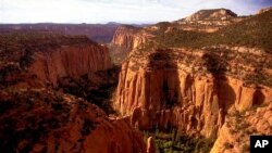 Sector Upper Gulch de los cañones de Escalante en el Parque Nacional Grand Staircase-Escalante de Utah. El presidente Donald Trump planea recortar el tamaño de ese parque y el de Bears Ears, también en Utah.