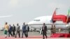 Ethiopian horse riders attend the welcoming ceremony of Eritrea's President Isaias Afwerki 