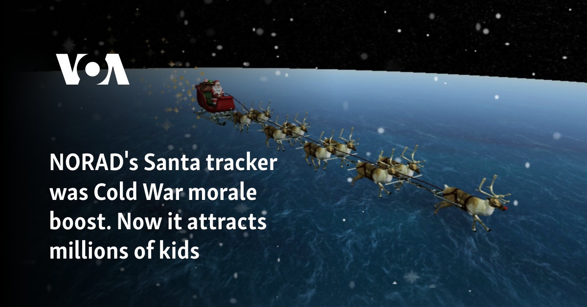 NORAD's Santa tracker was Cold War morale boost. Now it attracts millions of kids