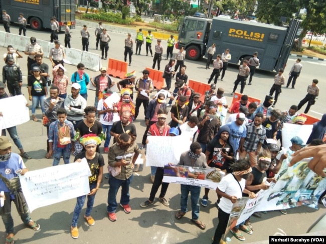 Aksi demo kasus Deiyai