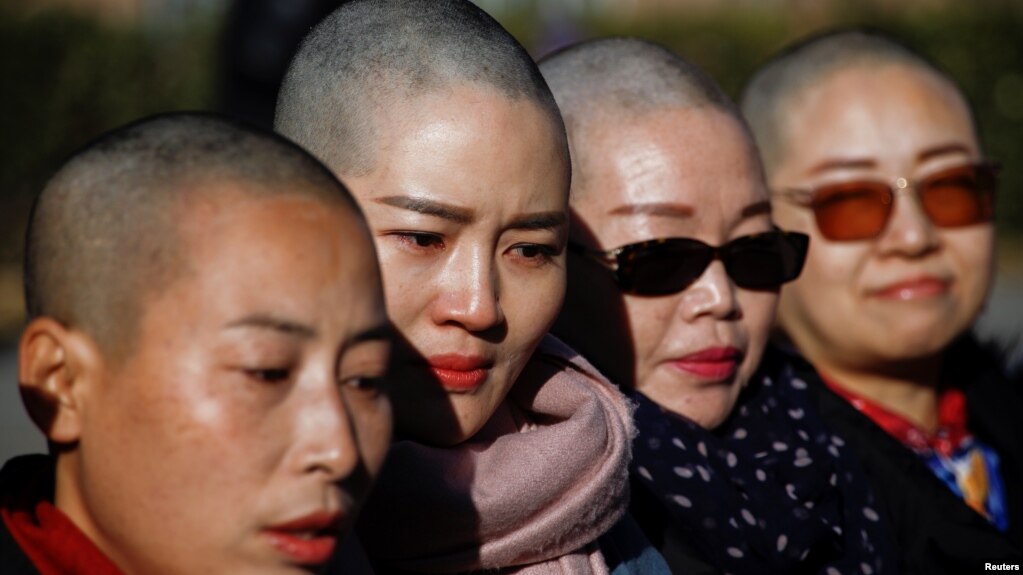 Từ trái sang: các bà Yuan Shanshan, Li Wenzu, Liu Ermin, Wang Qiaoling.