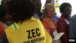 FILE: Zimbabwe voter registration 2018 election