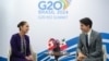 FILE - Mexico's President Claudia Sheinbaum, left, meets with the Canada's Prime Minister Justin Trudeau on the sidelines of the G20 Summit, in Rio de Janeiro, Nov. 18, 2024. (Mexico Presidency/Handout via Reuters)