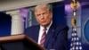 President Donald Trump pauses while speaking during a news conference at the White House, Sept. 27, 2020, in Washington.