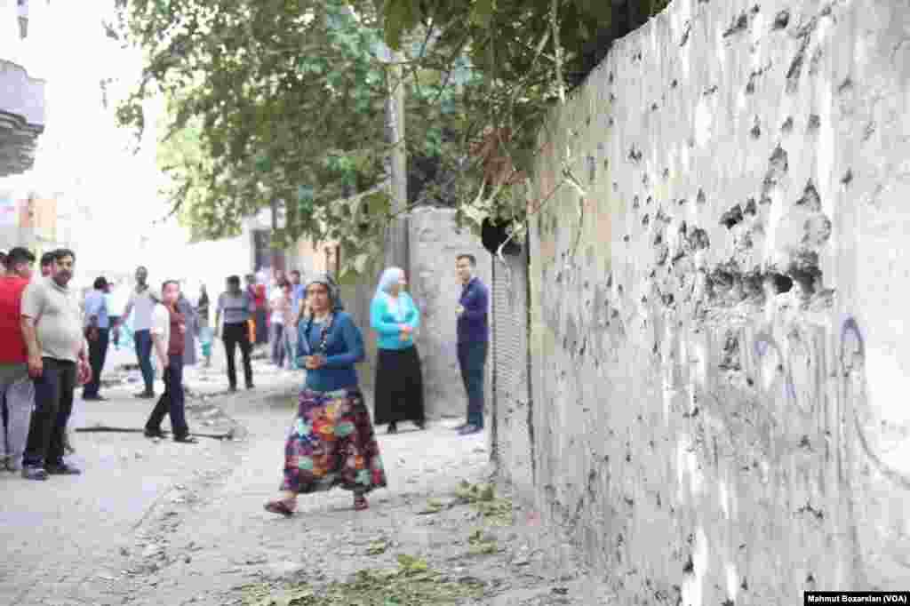 The town of Cizre in southteastern Turkey after weeklong curfew lifted