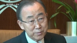 UN's Ban Ki-moon Says He's Following South Korea Protests