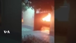  آتش زدن دفتر «امام جمعه» گنبدکاووس به دست معترضان