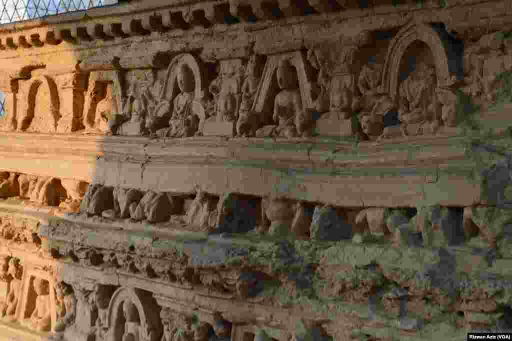 صدیوں پہلے بدھ مت کے کسی پیروکار کی طرف سے نذر کردہ ایک اسٹوپا۔